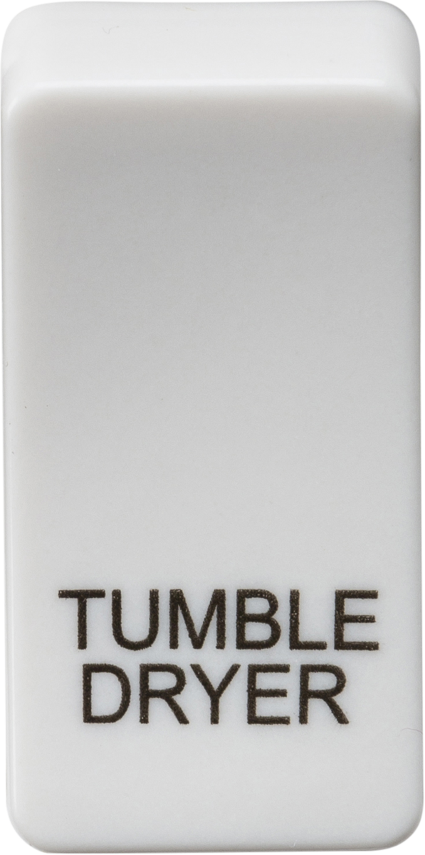 ML Accessories Switch Cover 'Marked TUMBLE DRYER' in White
