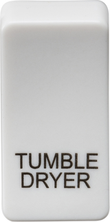 ML Accessories Switch Cover 'Marked TUMBLE DRYER' in White