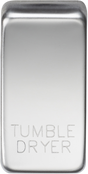 Switch Cover Marked TUMBLE DRYER - Polished Chrome by ML Accessories