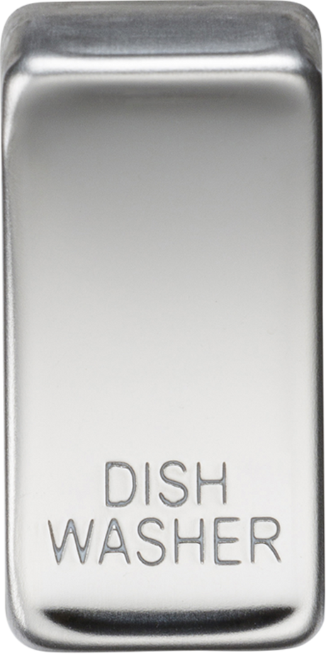 Switch Cover 'Marked DISHWASHER' - Polished Chrome