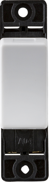 Knightsbridge 10AX Intermediate Switch Module - Curved Edge - White