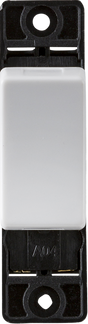 Knightsbridge 10AX Intermediate Switch Module - Curved Edge - White