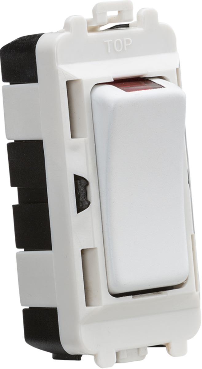 20AX DP Module with LED Indicator - Matt White