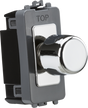 Knightsbridge 1G 2-Way Trailing Edge Dimmer Module - Polished Chrome