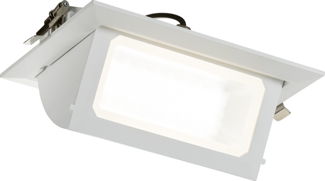 SARA 230V IP20 LED Recessed Tri-Wattage and CCT Wallwasher - 30/35/40W