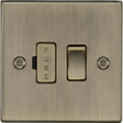13A Switched Fused Spur Unit - Antique Brass