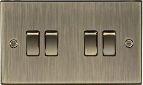 10AX 4G 2-Way Plate Switch - Antique Brass