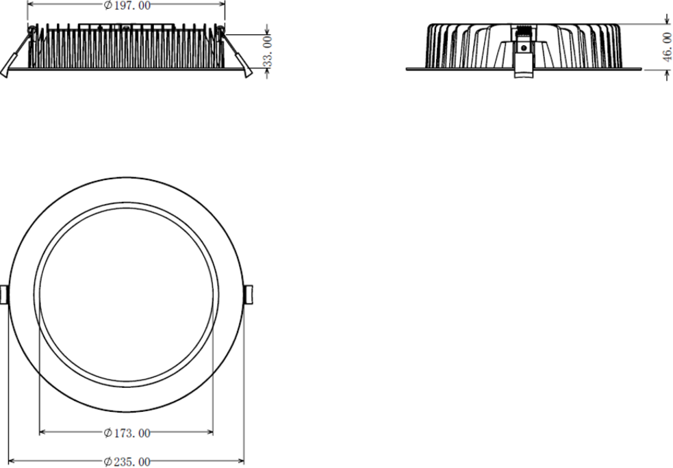 Additional image of ASHA 230V 30W IP54 CCT Adjustable LED Downlight