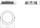 Additional image of ASHA 230V 30W IP54 CCT Adjustable LED Downlight