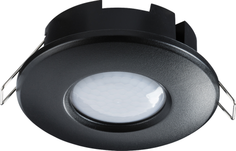 IP20 360° 2 in 1 PIR Sensor - Surface or Recess Mounting - Black