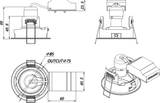 FireNova IP20 Tilt GU10 Downlight - Additional View