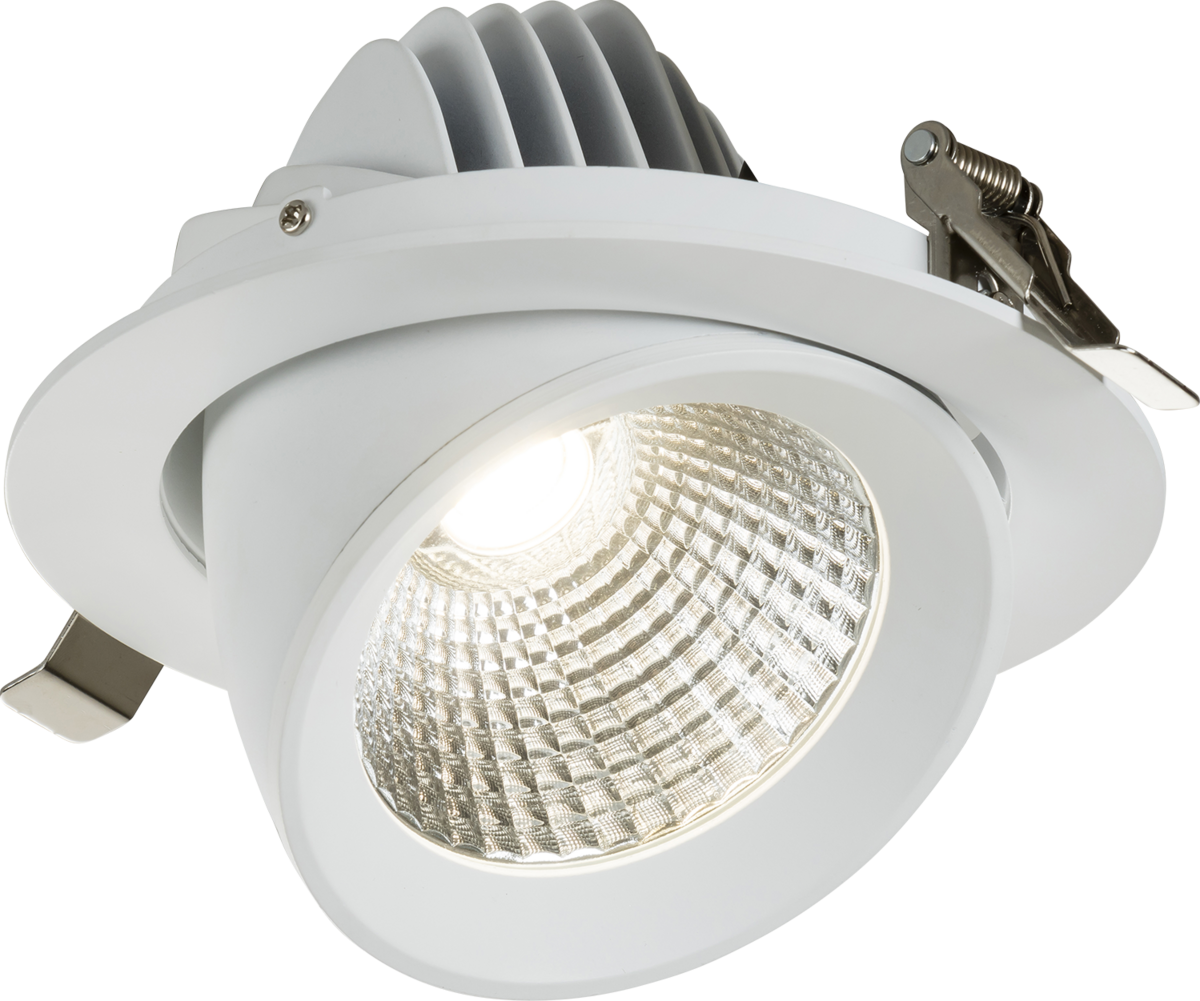 SARA 230V IP20 LED Recessed Tri-Wattage DALI Scoop Downlight