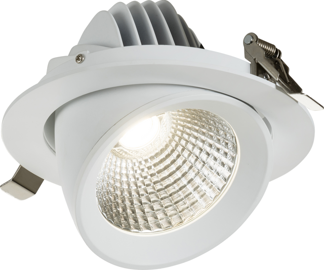 SARA 230V IP20 LED Recessed Tri-Wattage DALI Scoop Downlight
