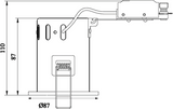 Fire-Rated GU10 Downlight Chrome IP20