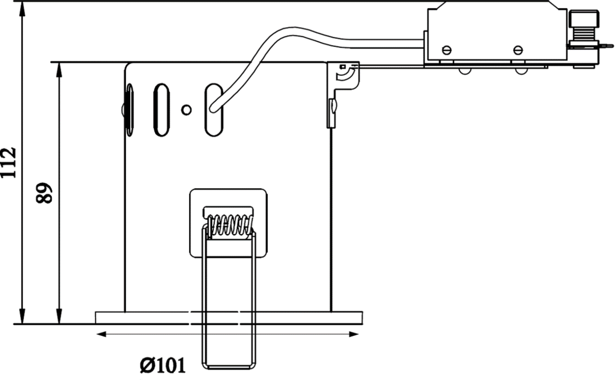 GU10 IC Fire-Rated Downlight Chrome - Additional View