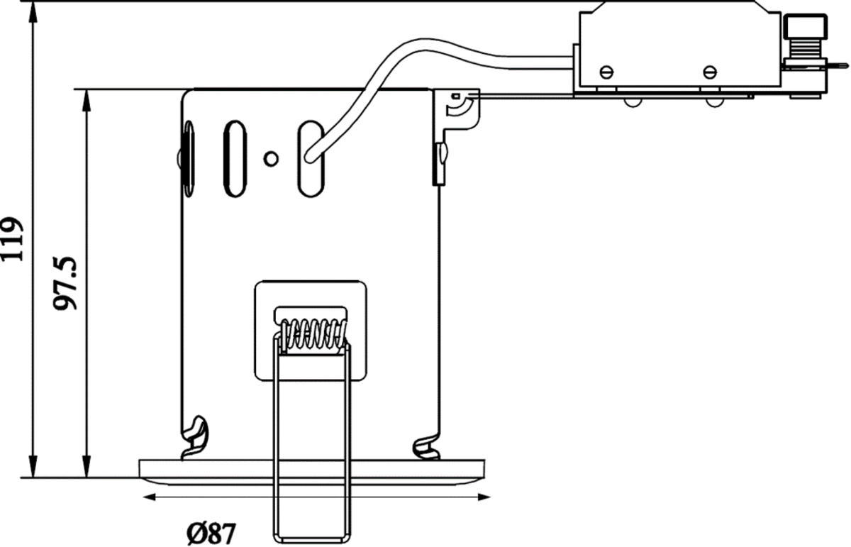 IP65 GU10 Fire-Rated Shower Downlight Chrome