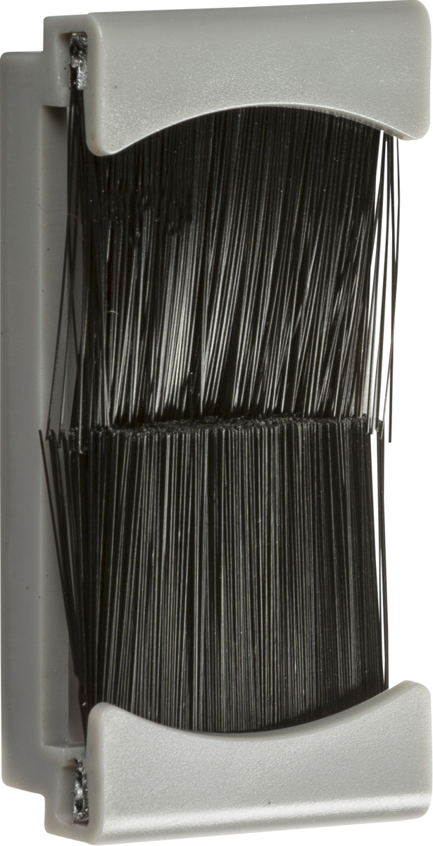 Knightsbridge Grey Brush Module 25 x 50mm - Euro Module Design