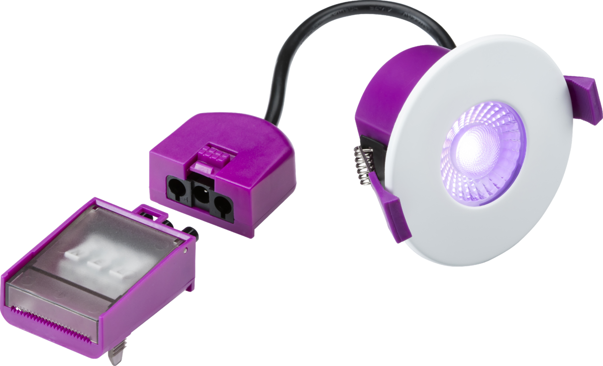 SpektroLED Evo IP65 8W Fire-rated Smart Downlight RGB and CCT