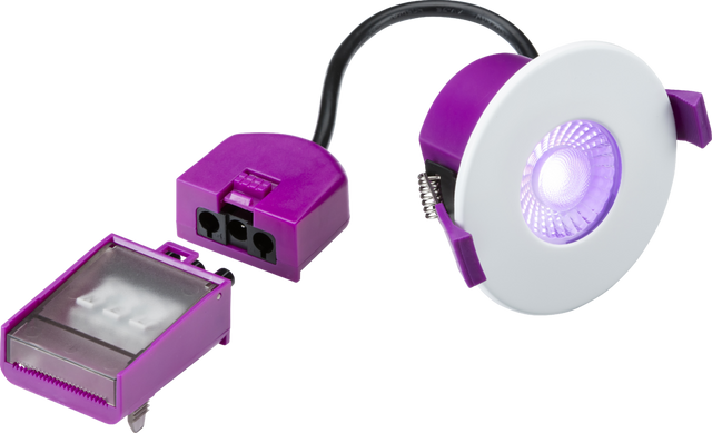 SpektroLED Evo IP65 8W Fire-rated Smart Downlight RGB and CCT