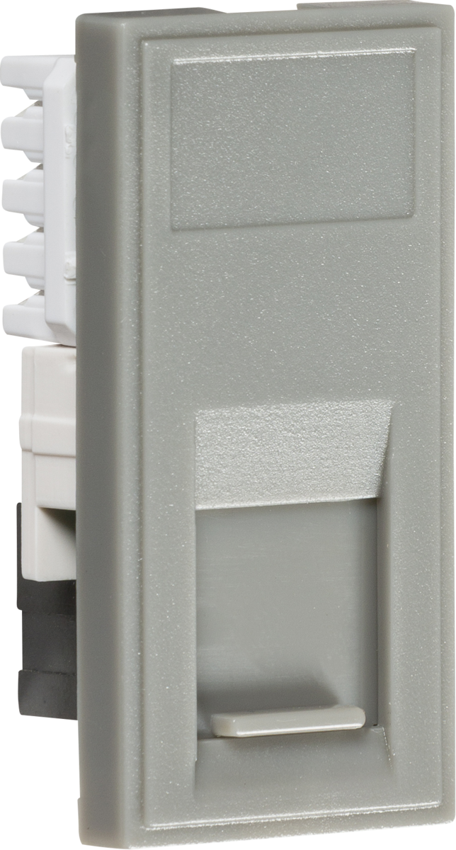 Cat5e Wall Jack 10x Cat5e RJ45 Ethernet Wall Outlet Modules - Slim 25x50mm Gigabit Data Jack White Rj45 Connector - Foto 5