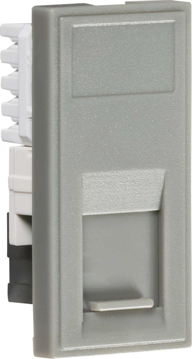 UTP CAT5e RJ45 Outlet Module 25 x 50mm - Grey
