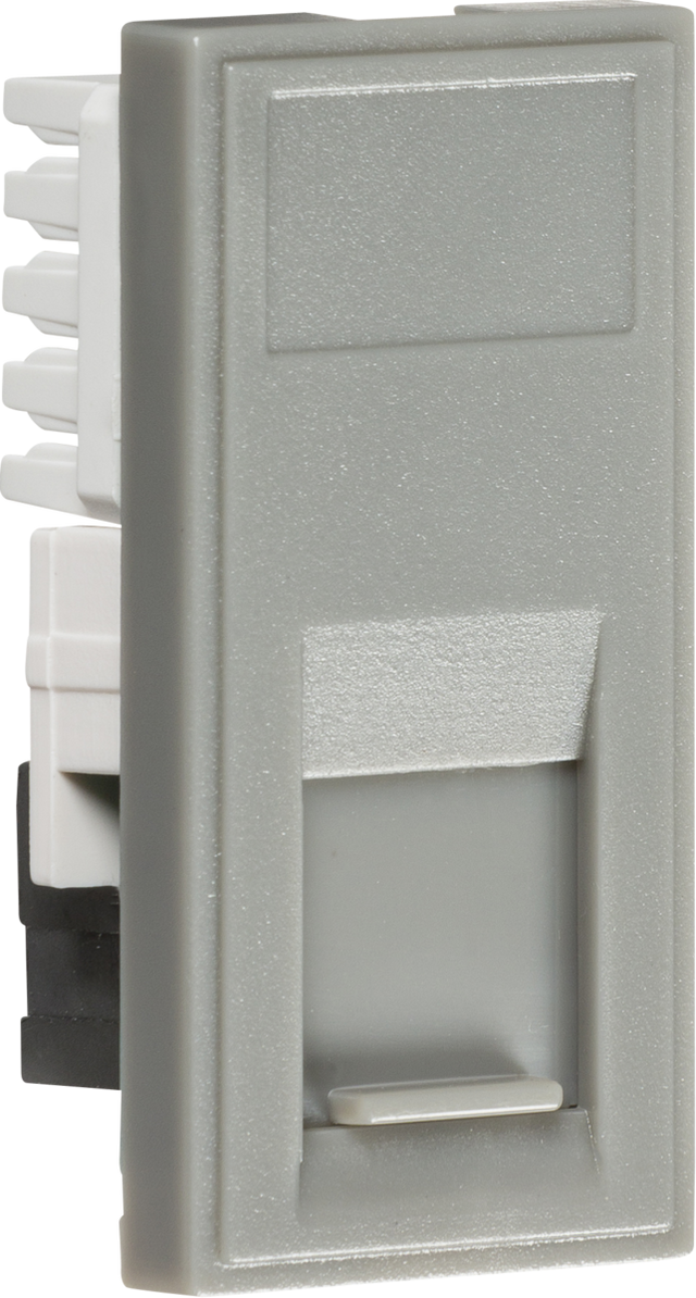 UTP CAT6 RJ45 Outlet Module 25mm x 50mm - Grey