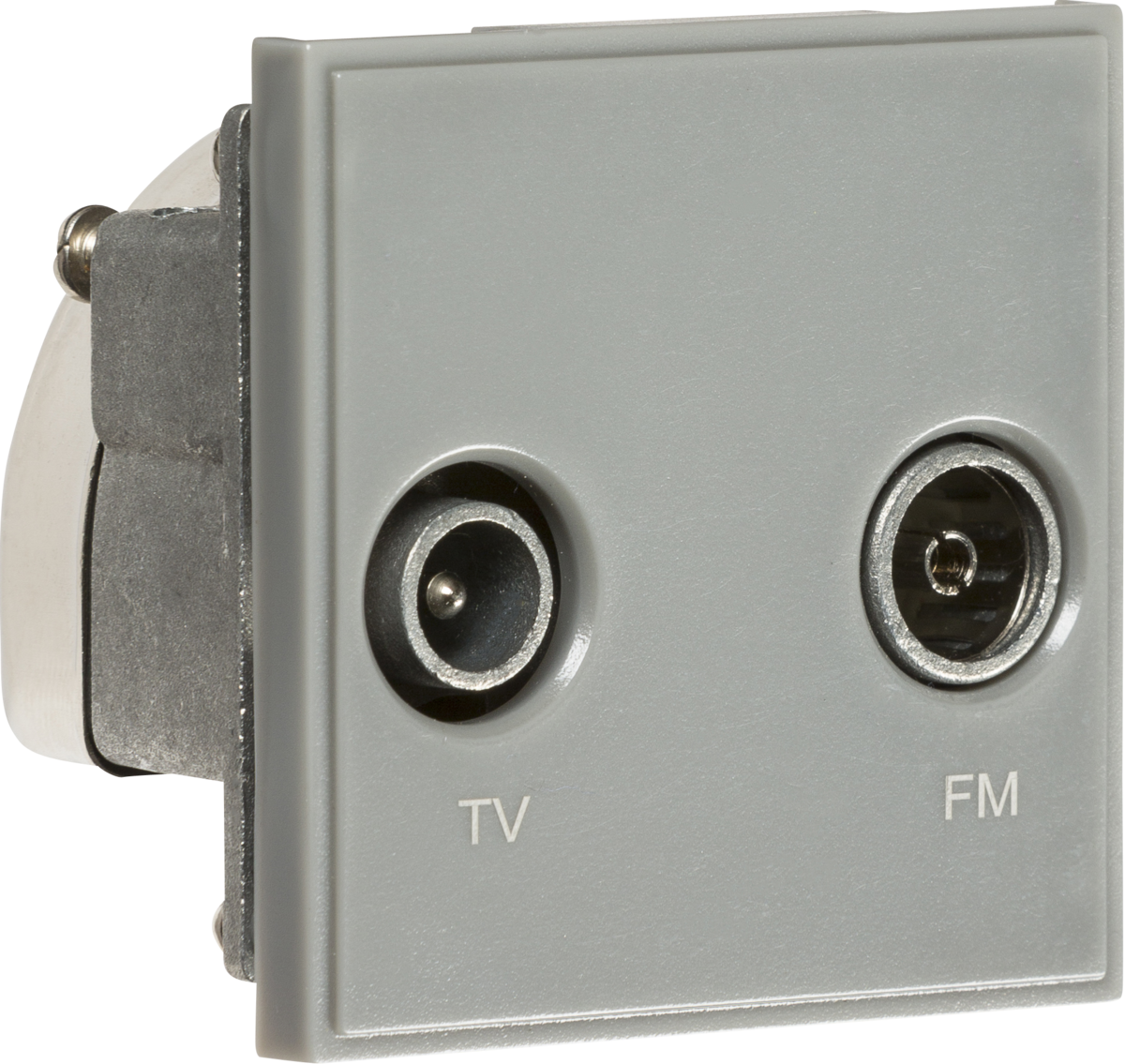 Diplexed TV/FM DAB Outlet Module 50 x 50mm - Grey