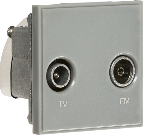 Diplexed TV/FM DAB Outlet Module 50 x 50mm - Grey
