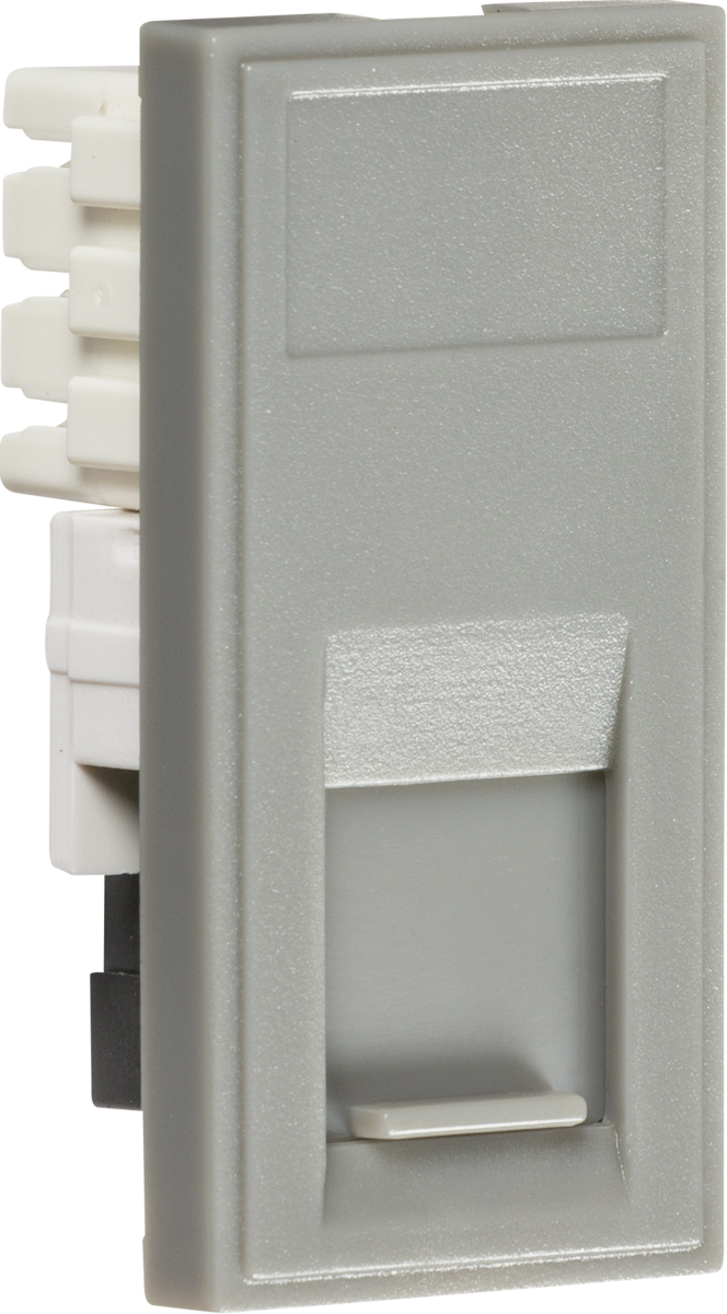 RJ11 Outlet Module 25 x 50mm - Grey, IDC Terminals