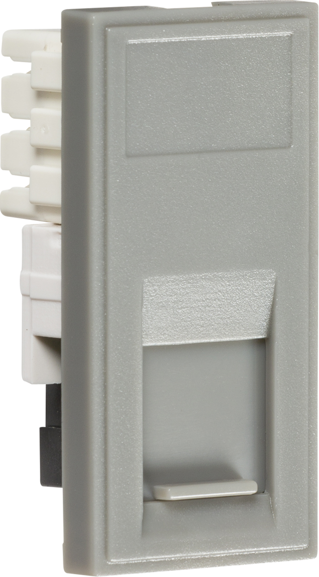 RJ11 Outlet Module 25 x 50mm - Grey, IDC Terminals