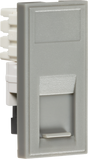 RJ11 Outlet Module 25 x 50mm - Grey, IDC Terminals