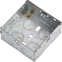 1G 35mm Galvanised Steel Box, Steel Construction