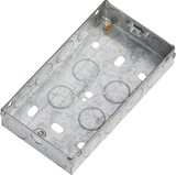 2G 25mm Galvanised Steel Box - Wiring Accessory