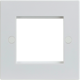 2G Modular Faceplate - White for Data Comms Installations