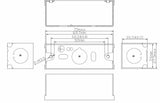 1G 27mm Architrave Galvanised Steel Box Side View