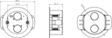 34mm Round Dry Lining Box Image
