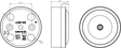 20A Junction Box 4-Terminal - White - 59mm