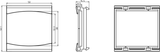 Brush Module White - Cable Management Solution