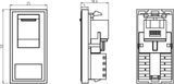 Another view of UTP CAT5E RJ45 Outlet Module 25 x 50mm - White