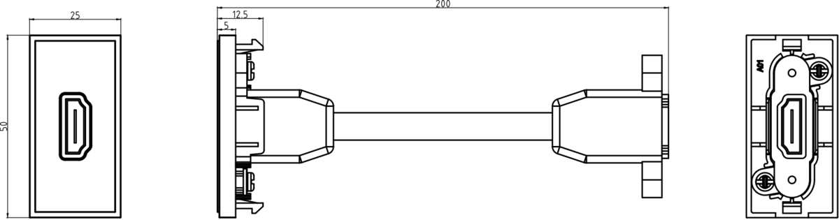 HDMI Outlet Module from ML Accessories