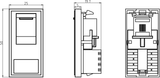 RJ11 Outlet Module 25 x 50mm - Grey Image