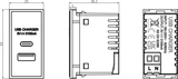 Dual USB A+C Charger Module Image