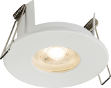 FireNova IP65 Fixed GU10 Fire-rated Open-back Downlight - Matt White