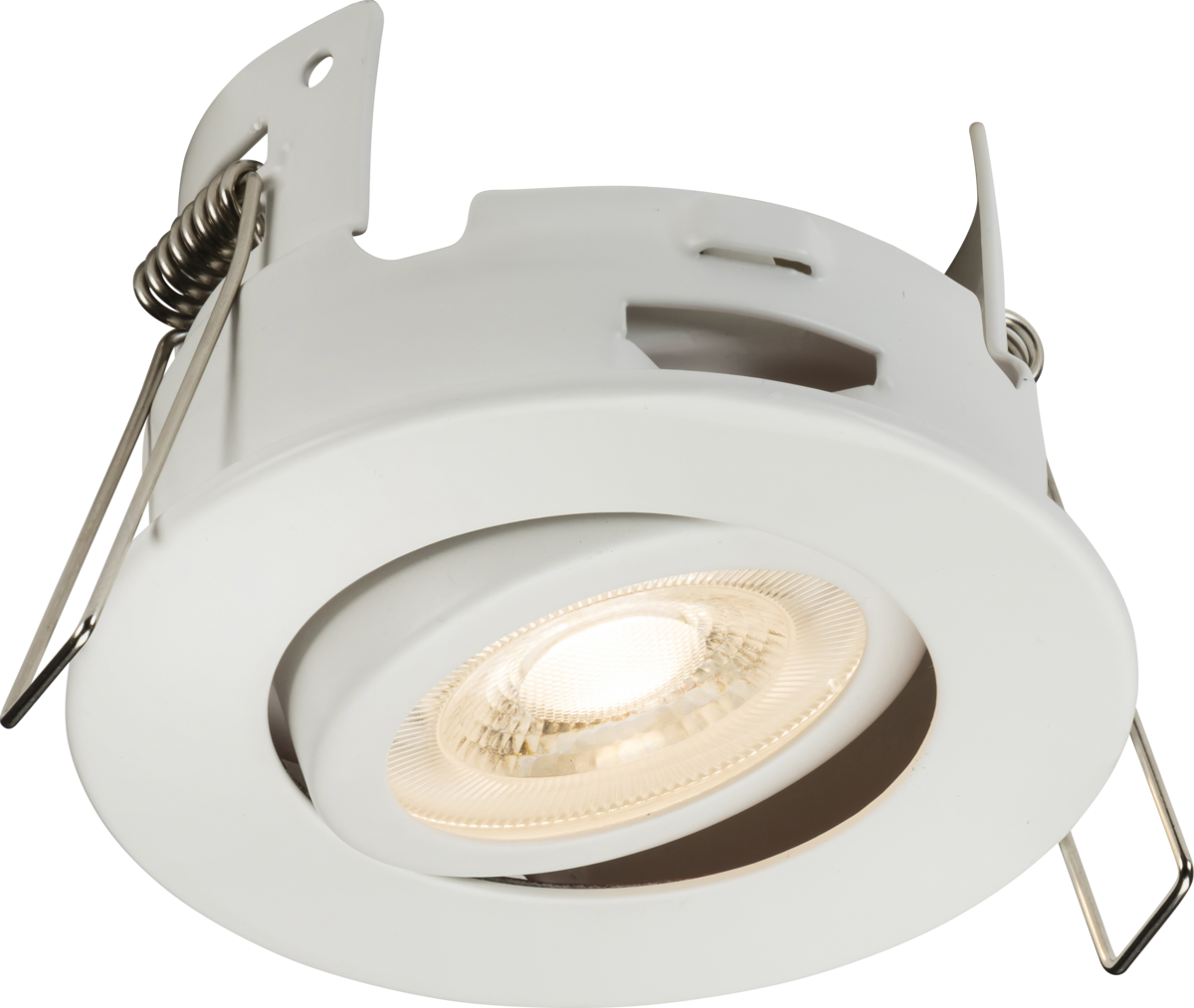 FireNova IP20 Tilt GU10 Fire-rated Downlight - Matt White