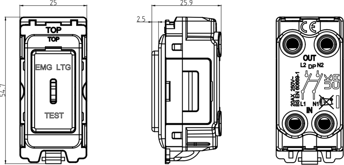 Key Switch Module for Curved Grid System