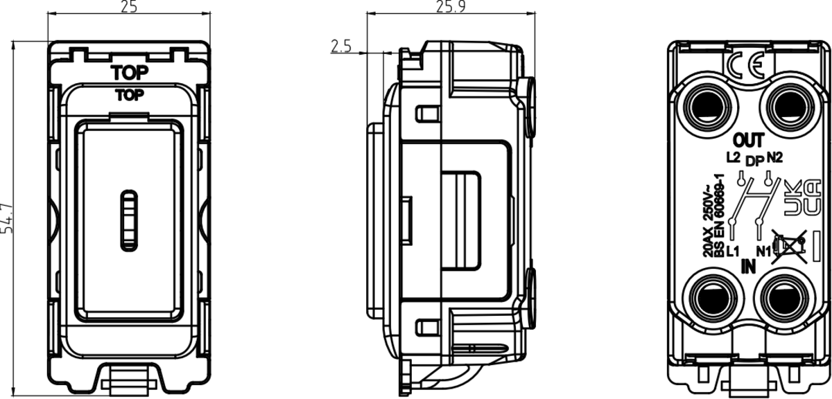 20AX DP Key Switch Module - Image 2