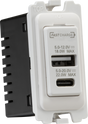 Dual USB A+C Module 20V DC 1.1A [22W FASTCHARGE] by ML Accessories