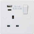 13A 1G DP Switched Socket with Dual USB A+C - Max. 22W