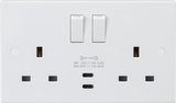 13A 2G DP Switched Socket with Dual USB-C - Image