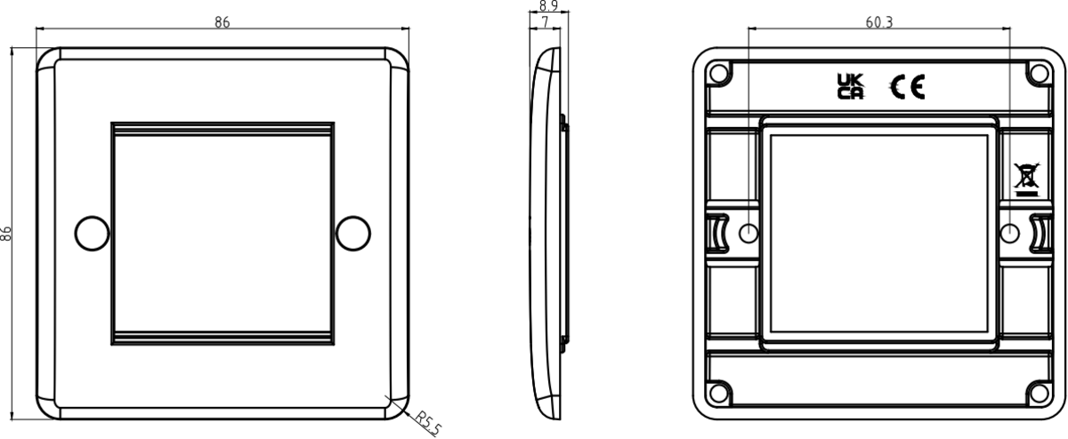 Knightsbridge 2G Modular Faceplate Image